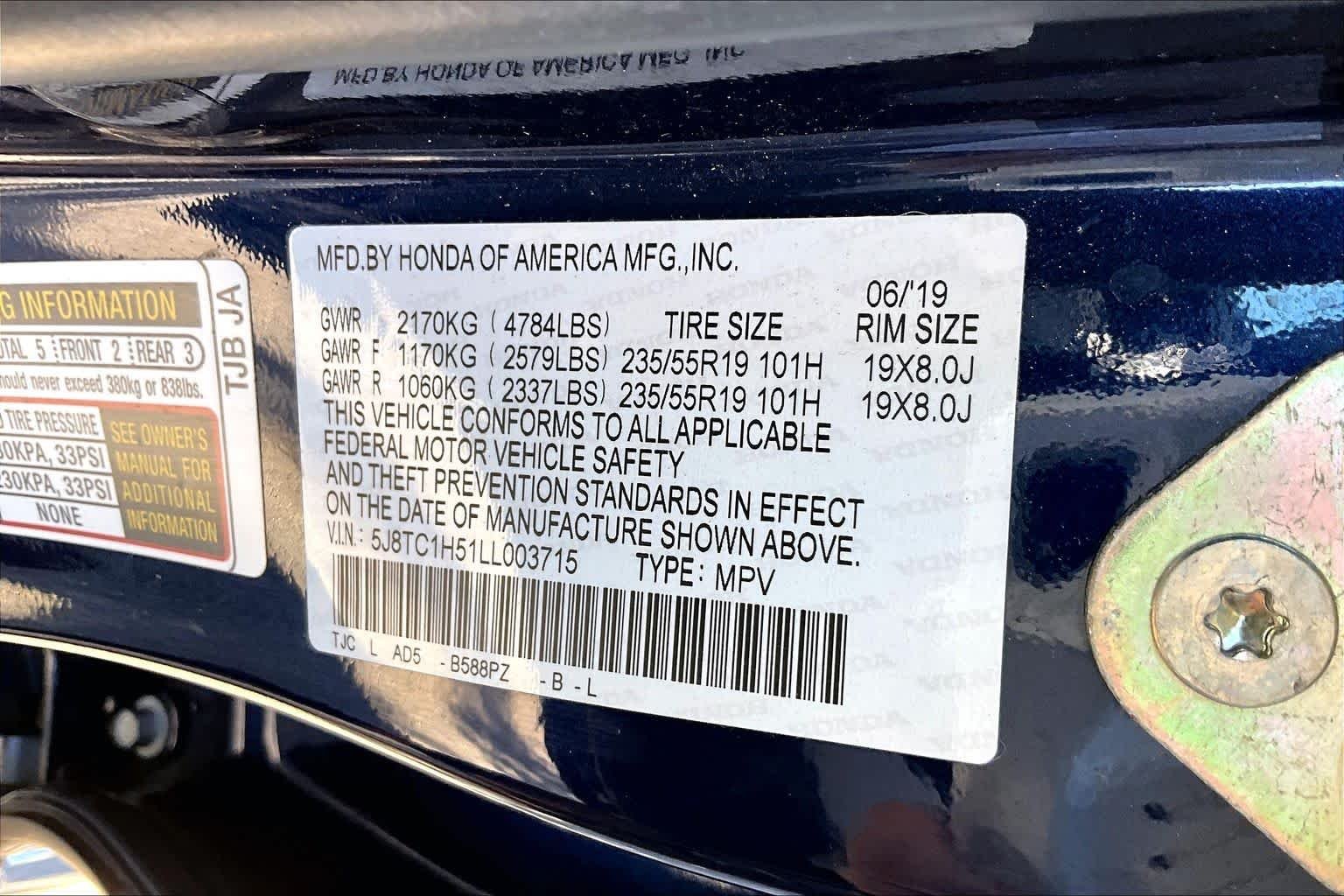 Used 2020 Fathom Blue Pearl Acura w/Technology Pkg image 32