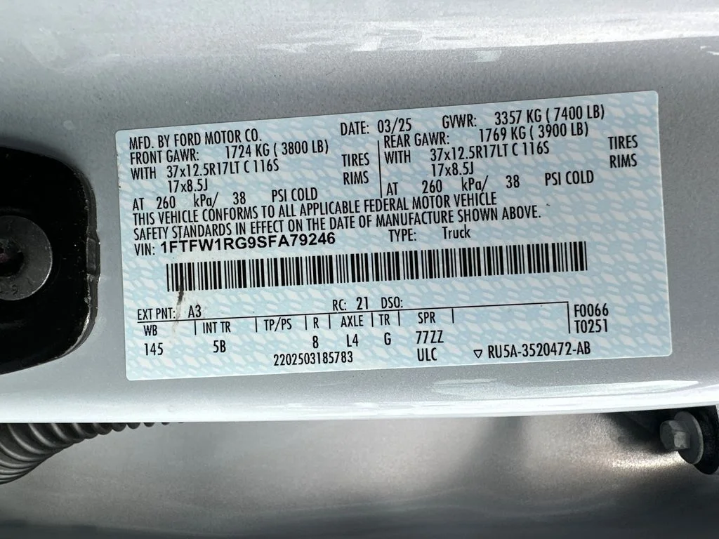 Used 2025 White Ford Raptor image 32