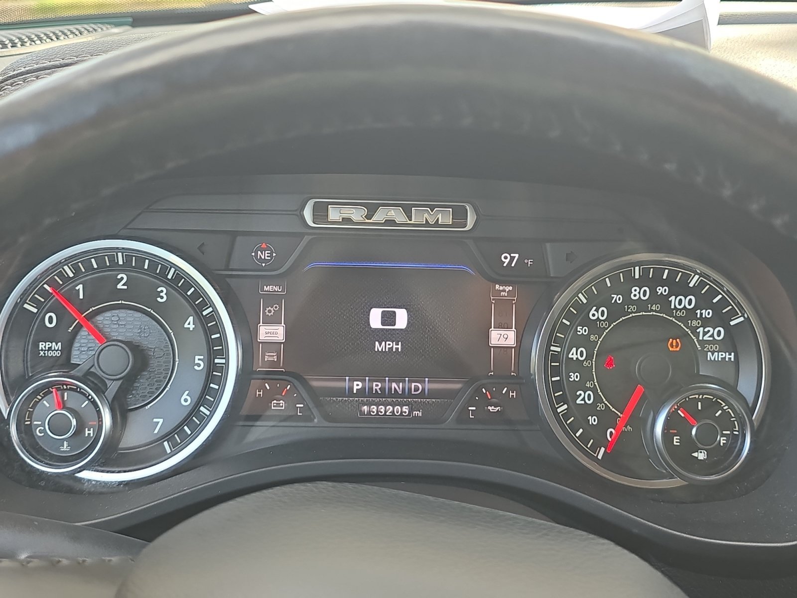 Used 2021 Diamond Black Crystal Pearlcoat Ram Laramie image 20