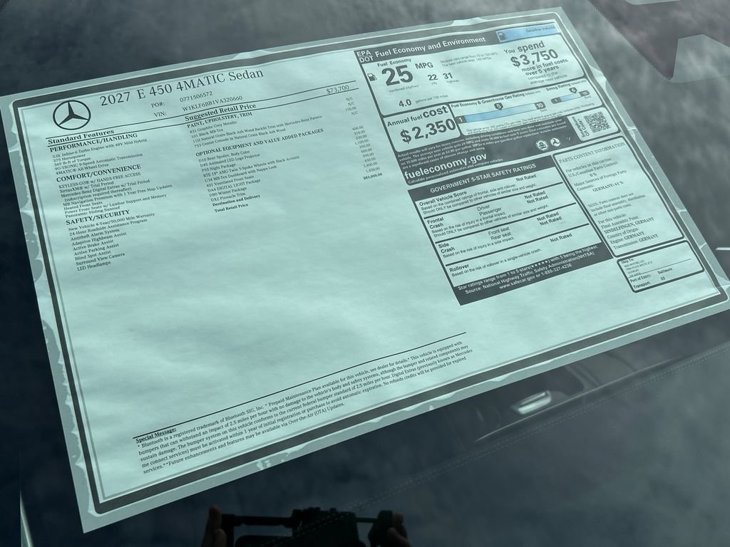 New 2027 Graphite Grey Metallic Mercedes-Benz E 450 image 76