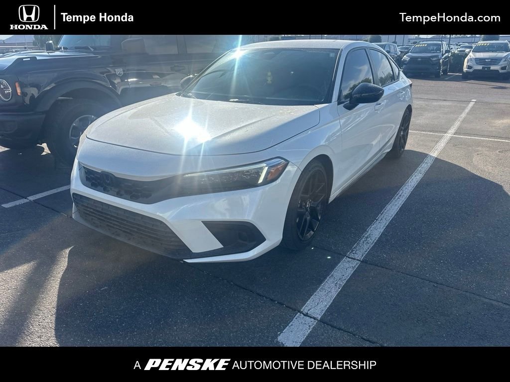 Certified Used 2024 Platinum White Pearl Honda Sport image 1