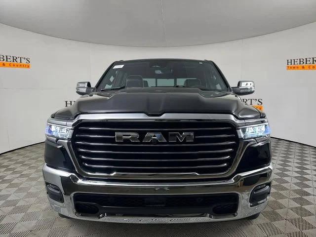 New 2026 Diamond Black Crystal Pearl-Coat Exterior Paint RAM Laramie image 2