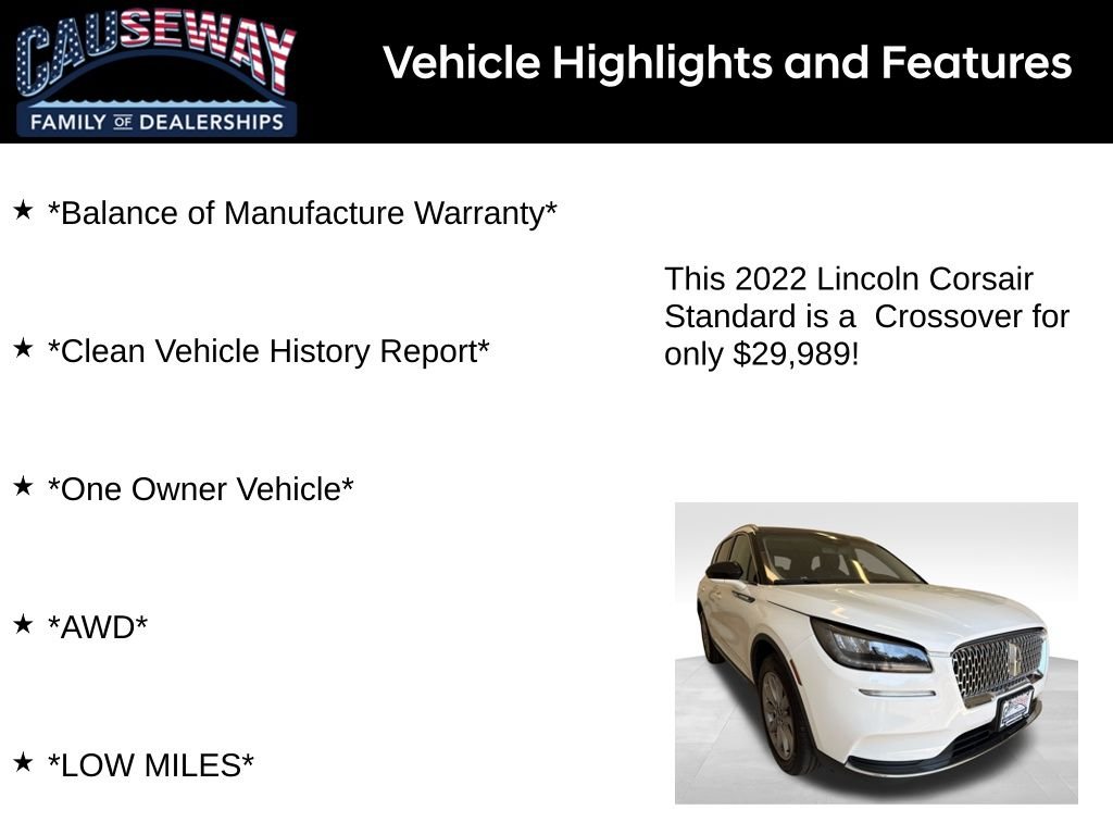 Used 2022 White Lincoln Standard image 2