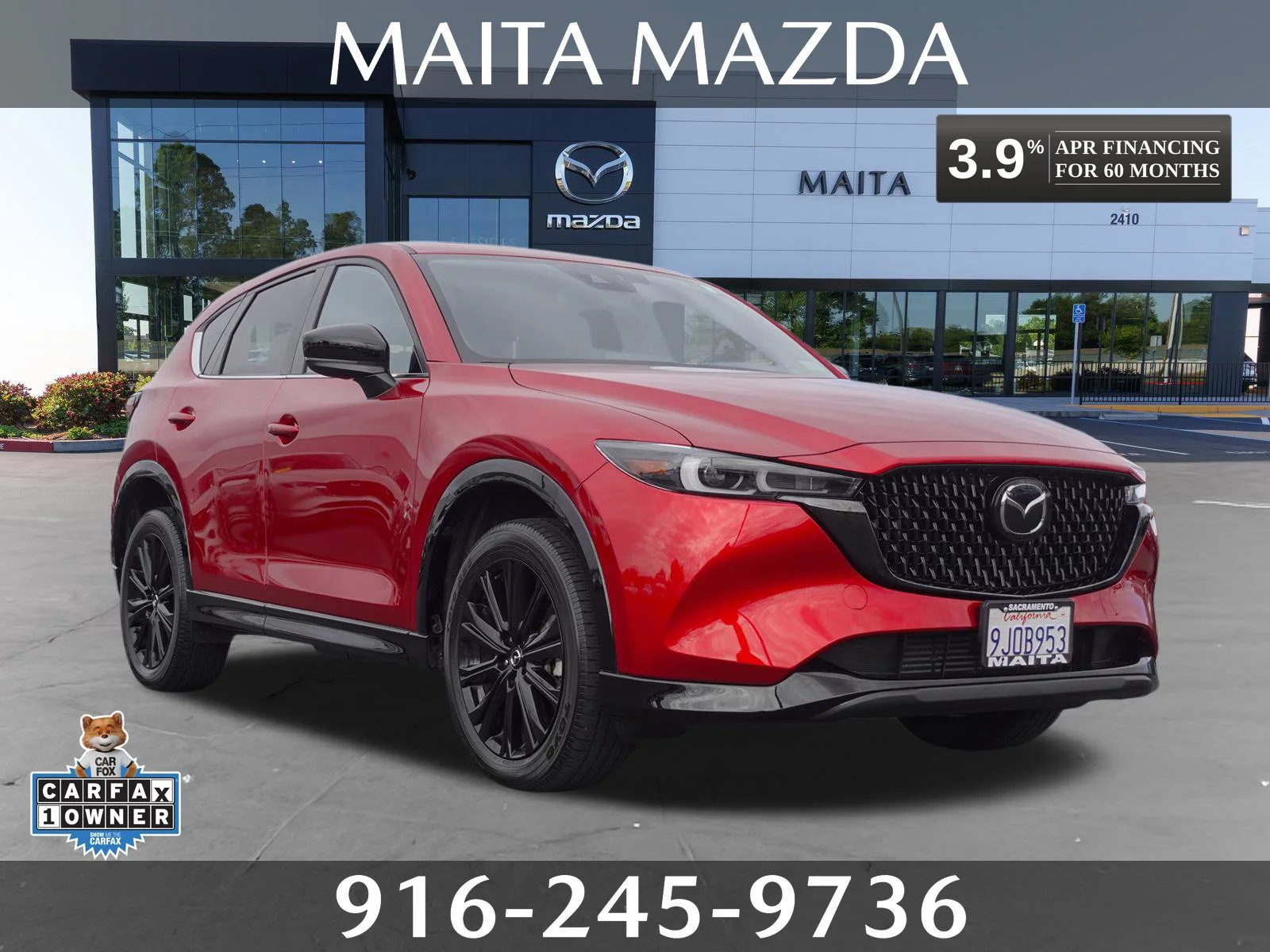 Certified Used 2024 Soul Red Crystal Metallic Mazda 2.5 Turbo Premium image 1