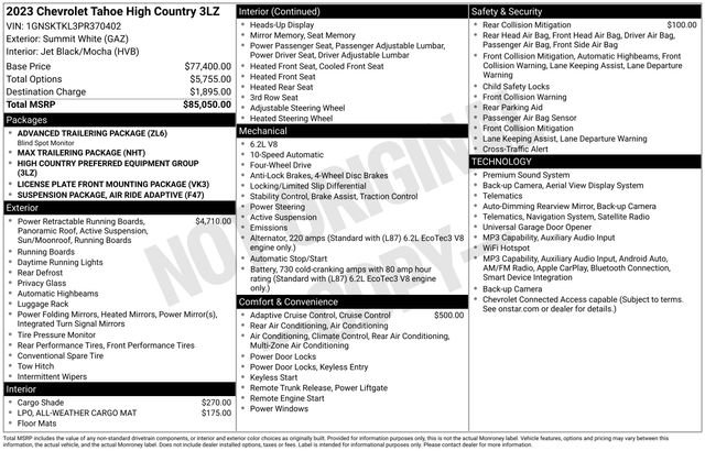 Used 2023 White Chevrolet High Country image 24
