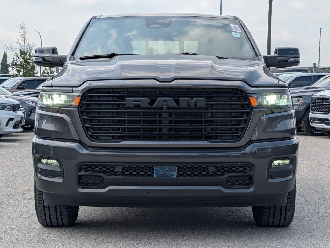New 2026 Grey RAM Sport - - 3.0L Hurricane T-Turbo - Cloth/Vinyl Bucket Seats - Steel Standard Hood & More! image 3