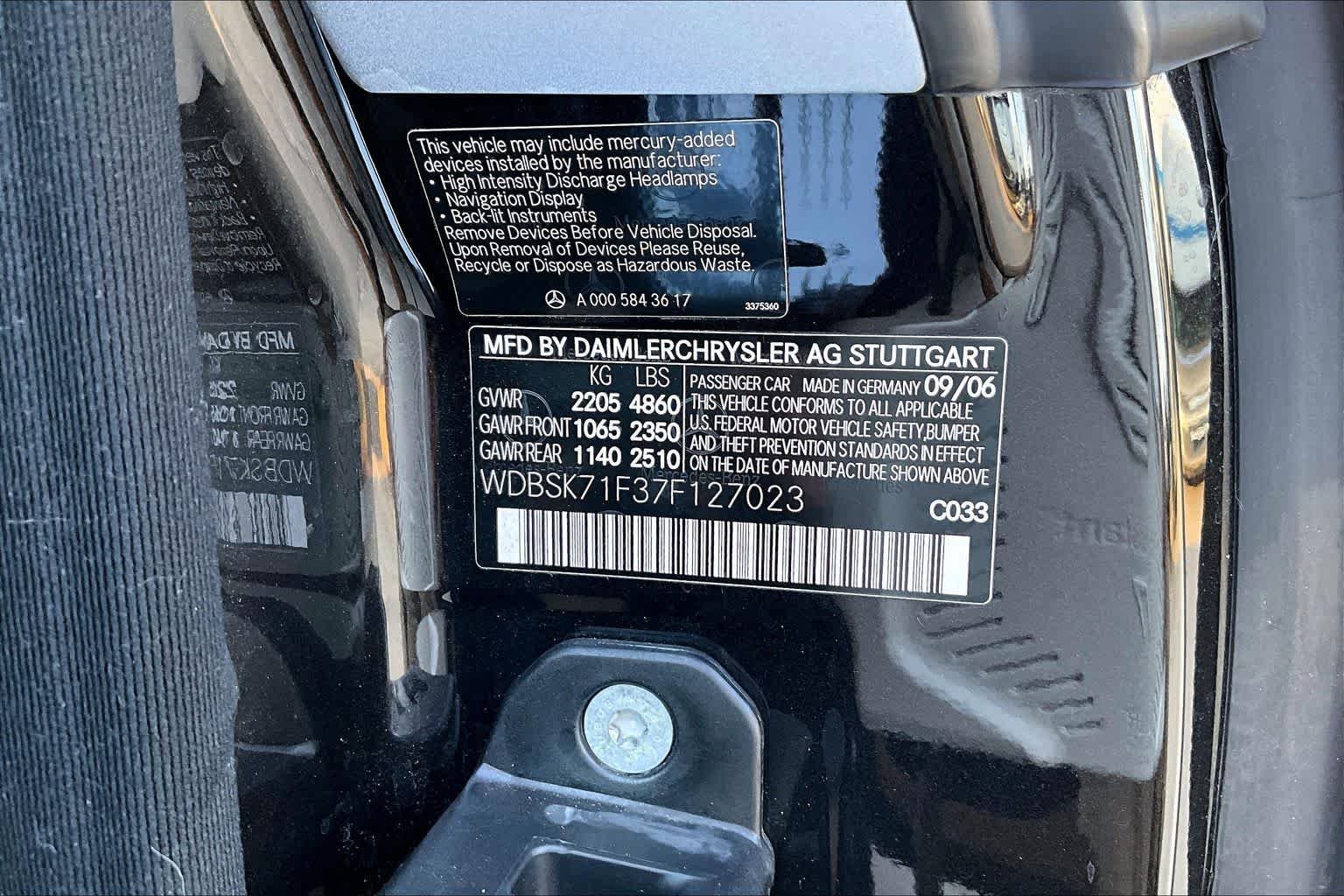 Used 2007 Black Mercedes-Benz 5.5L V8 image 30