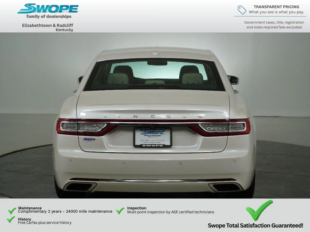 Used 2017 White Platinum Tri-Coat Lincoln Select image 4