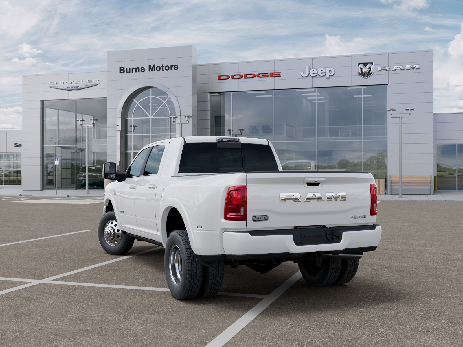 New 2026 Bright White Clear-Coat Exterior Paint RAM Longhorn Dually image 29