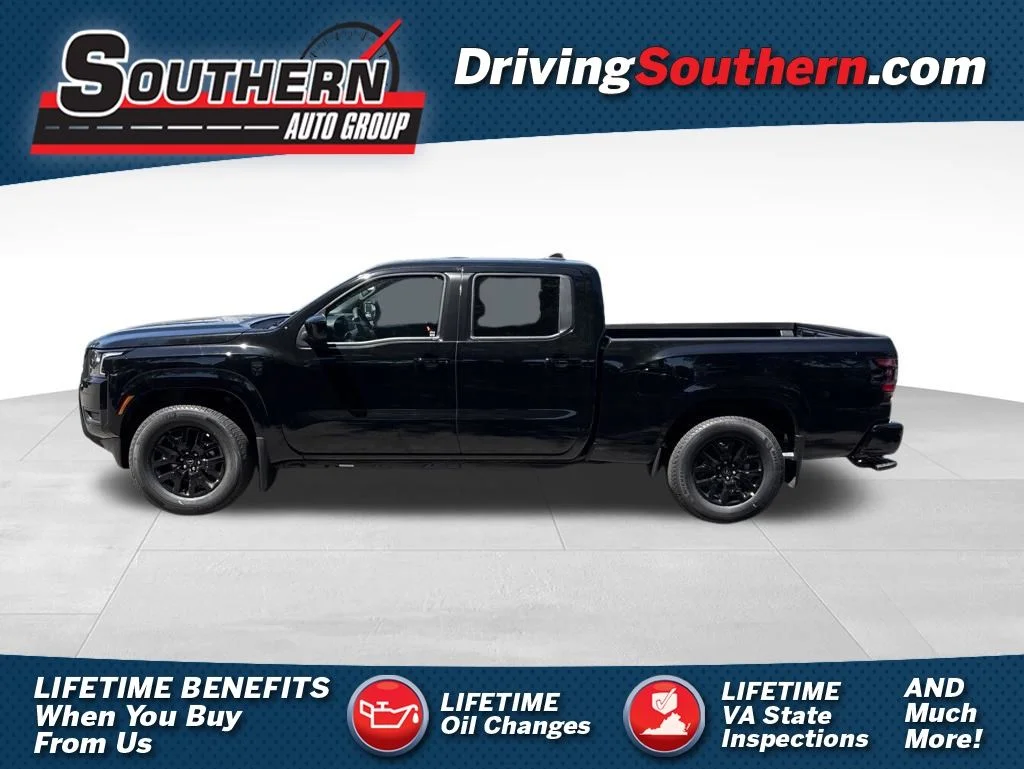 New 2026 Super Black Nissan Crew Cab SV Long Bed image 1