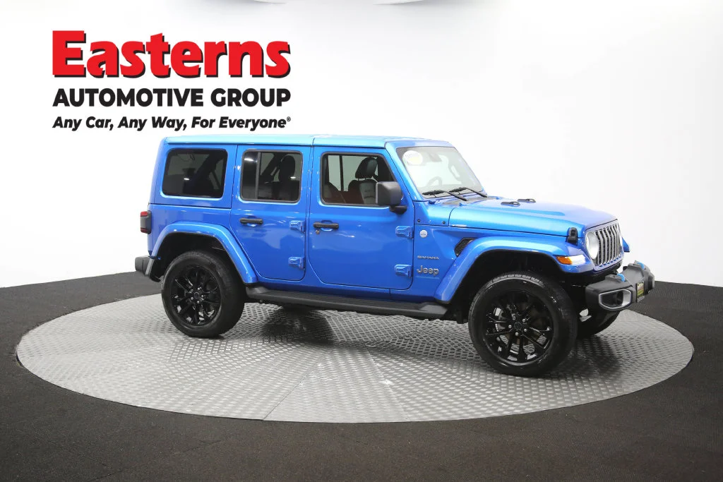 Used 2024 Blue Jeep Sahara 4xe image 49