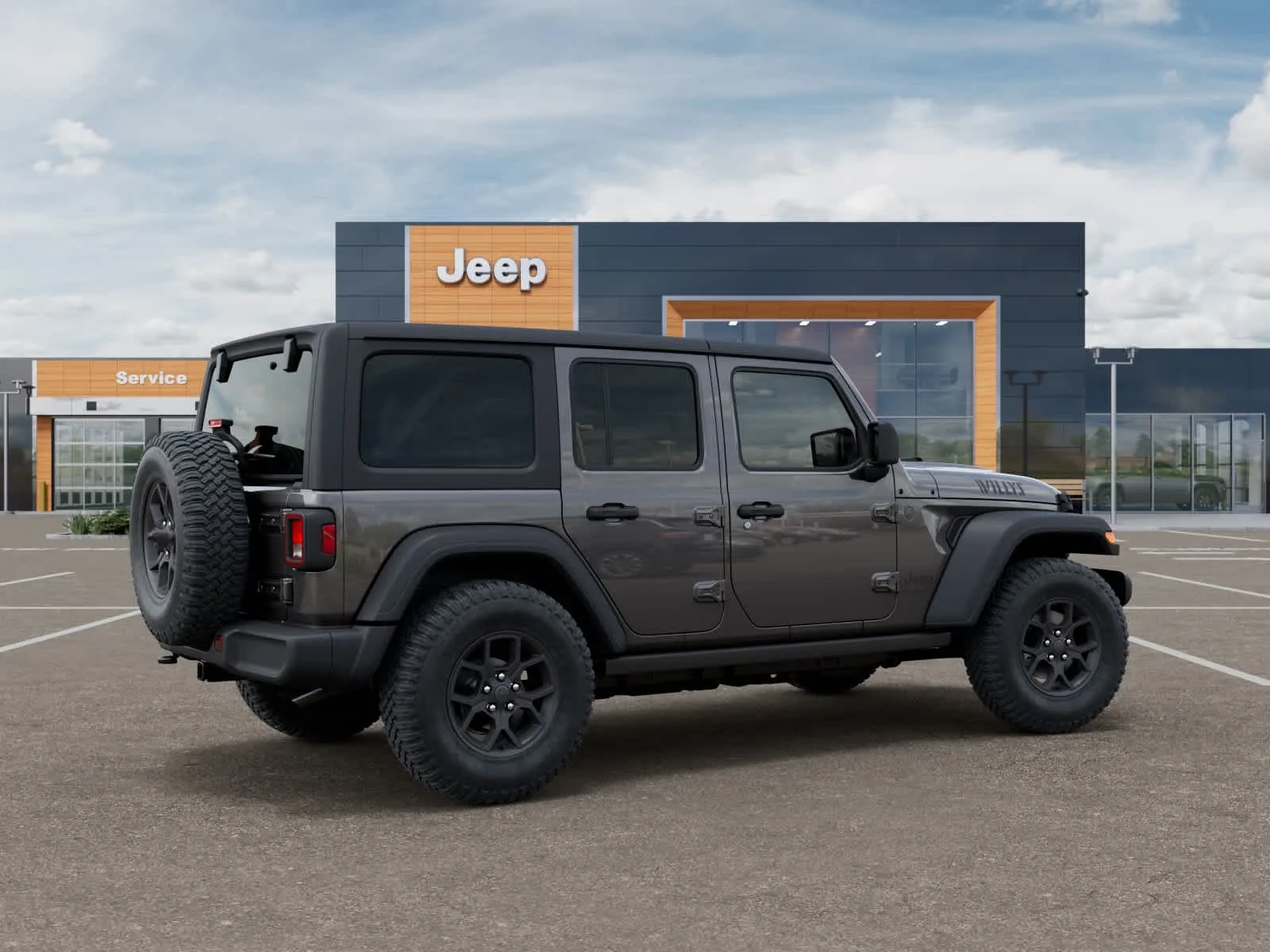 New 2026 Granite Crystal Metallic Clearcoat Jeep Willys image 4