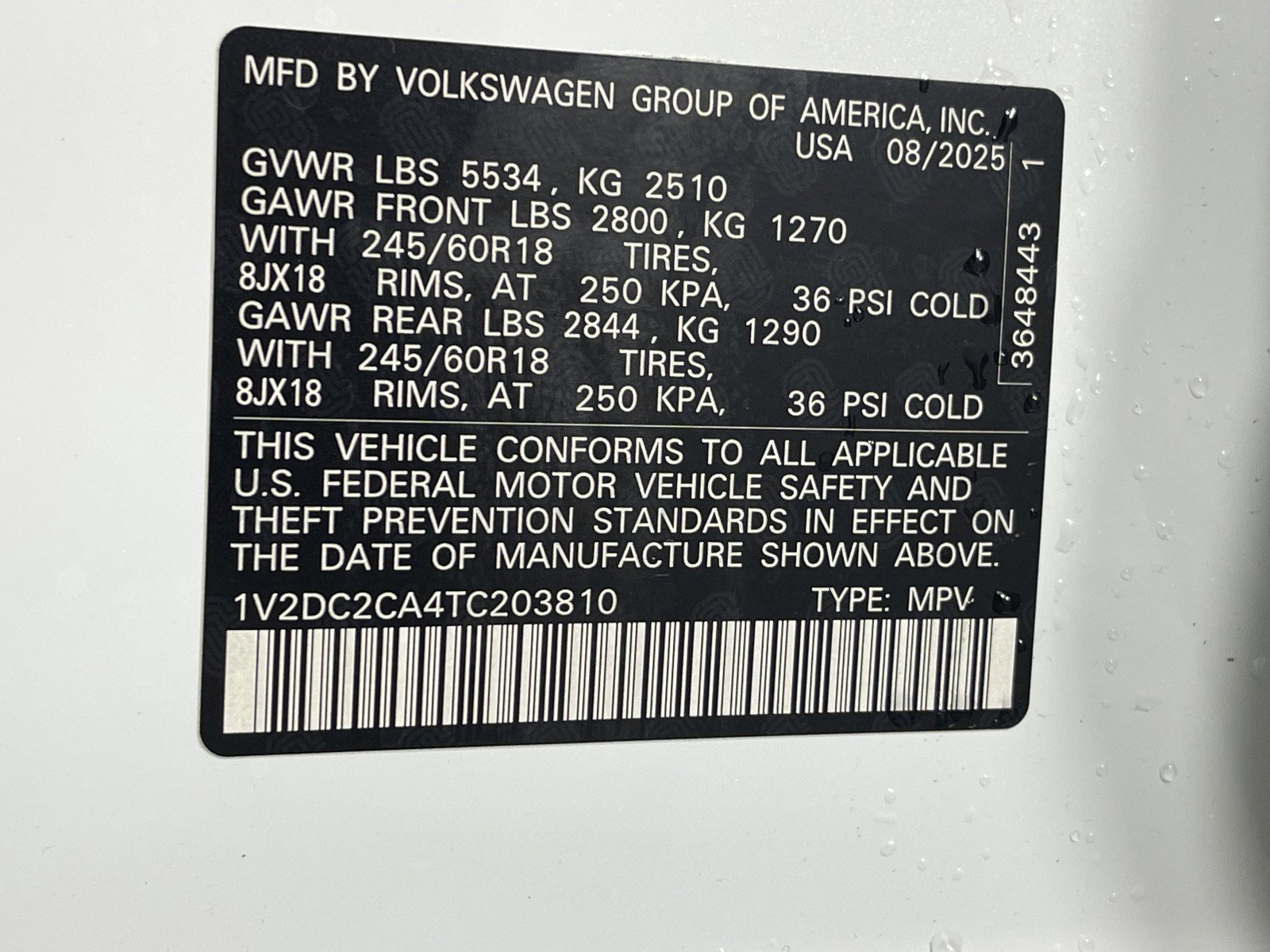 New 2026 Opal White Pearl Volkswagen 2.0T SE image 37