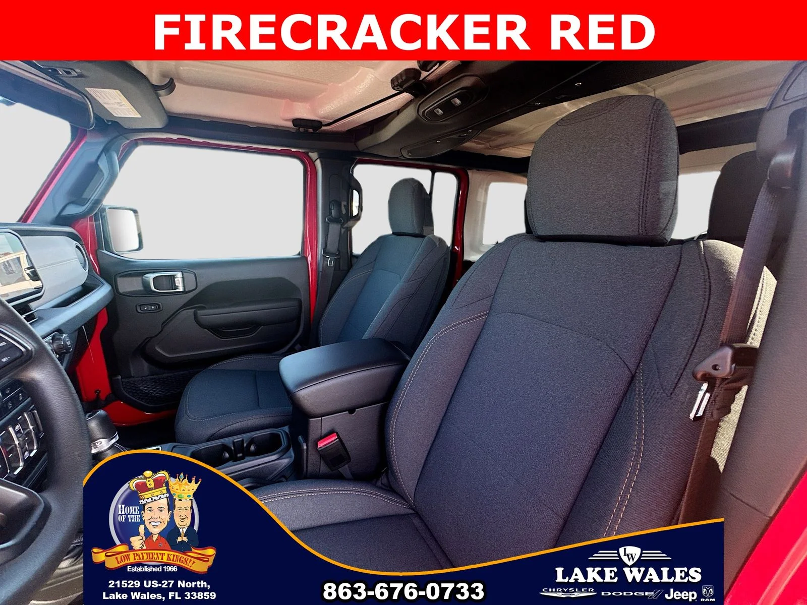 New 2026 Firecracker Red Clear-Coat Exterior Paint Jeep Sport image 18