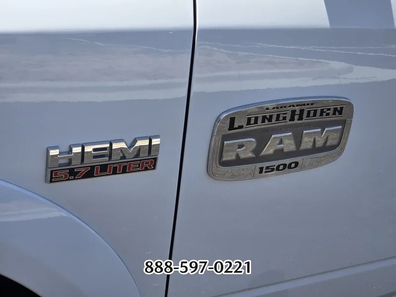 Used 2016 Bright White Clearcoat RAM LARAMIE LONGHORN image 9