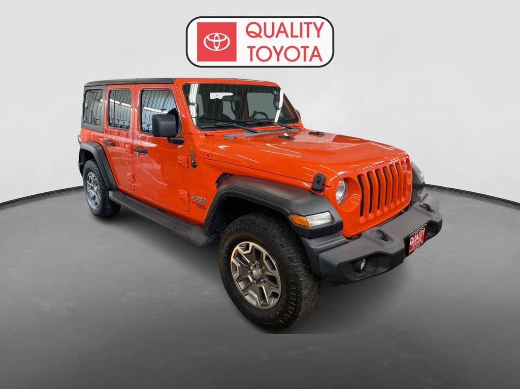Used 2020 Jeep Wrangler Unlimited Sport S with VIN 1C4HJXDN7LW114254 for sale in Fergus Falls, Minnesota