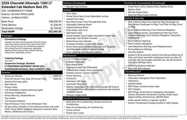Used 2026 White Chevrolet LT image 37