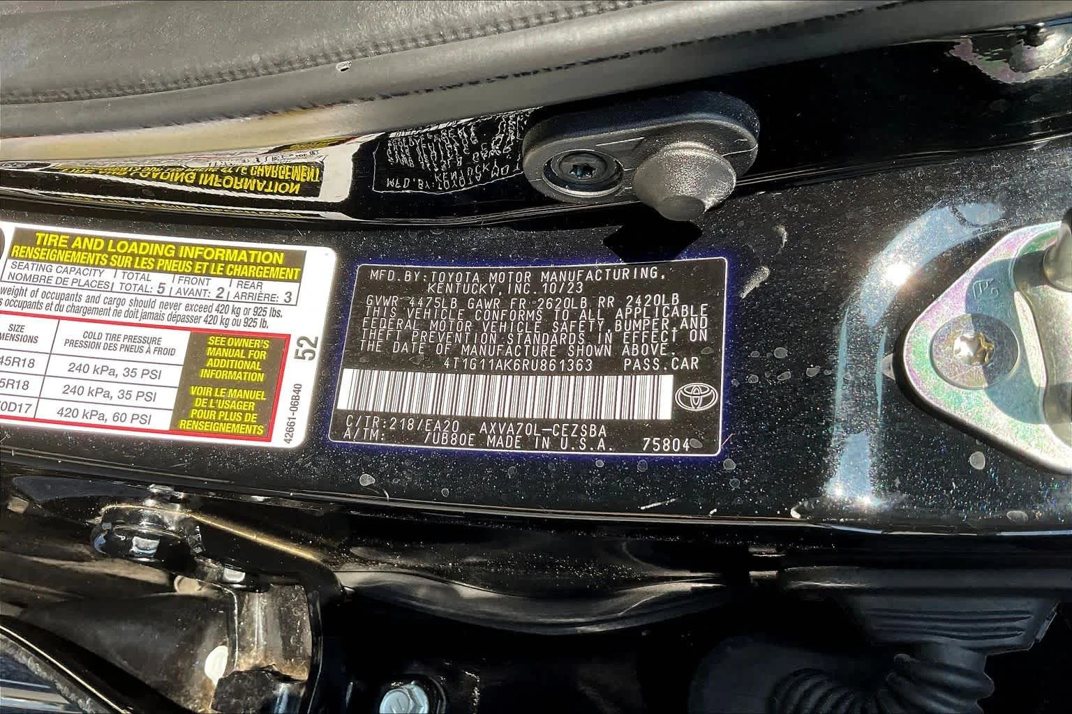 Certified Used 2024 Midnight Black Metallic Toyota SE image 33