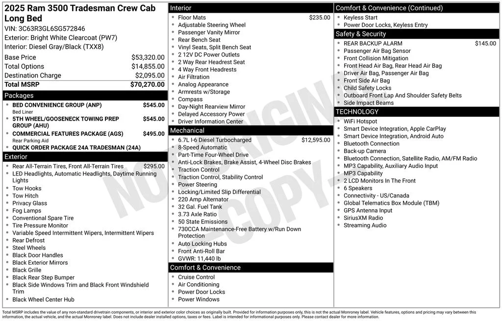 Used 2025 White Ram Tradesman image 4