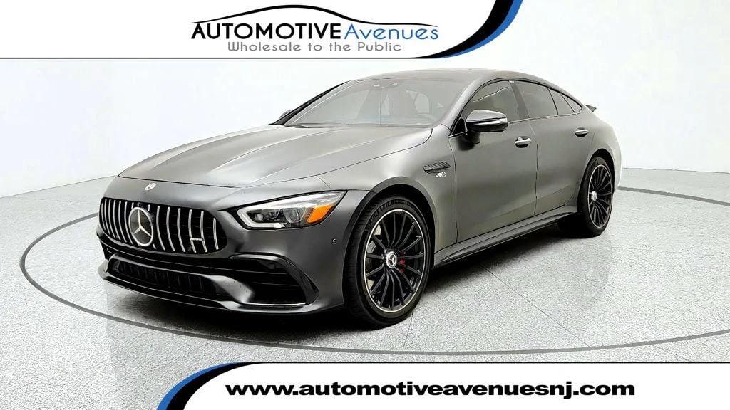 Used 2023 MANUFAKTUR Graphite Grey Magno Mercedes-Benz AMG® GT 43 4-Door Coupe w/ Nappa Leather & Driver Assistance Pkg image 1