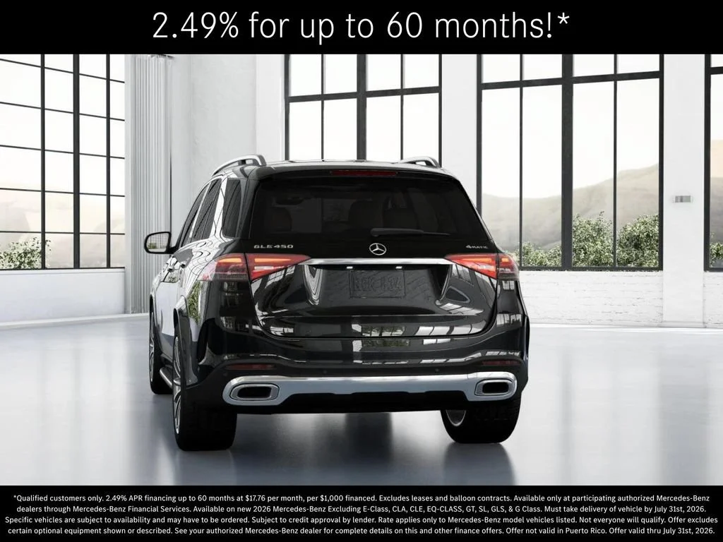 New 2026 Obsidian Black Metallic Mercedes-Benz GLE 450 image 26