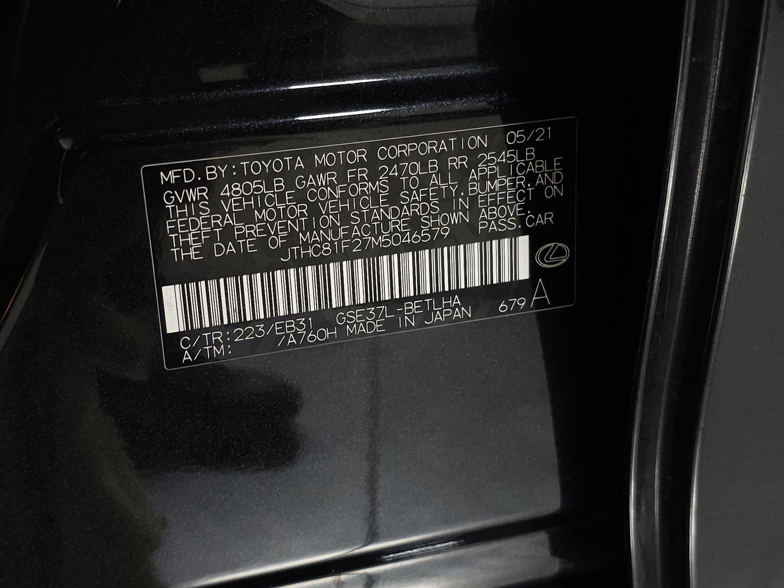 Certified Used 2021 Caviar Lexus  image 37