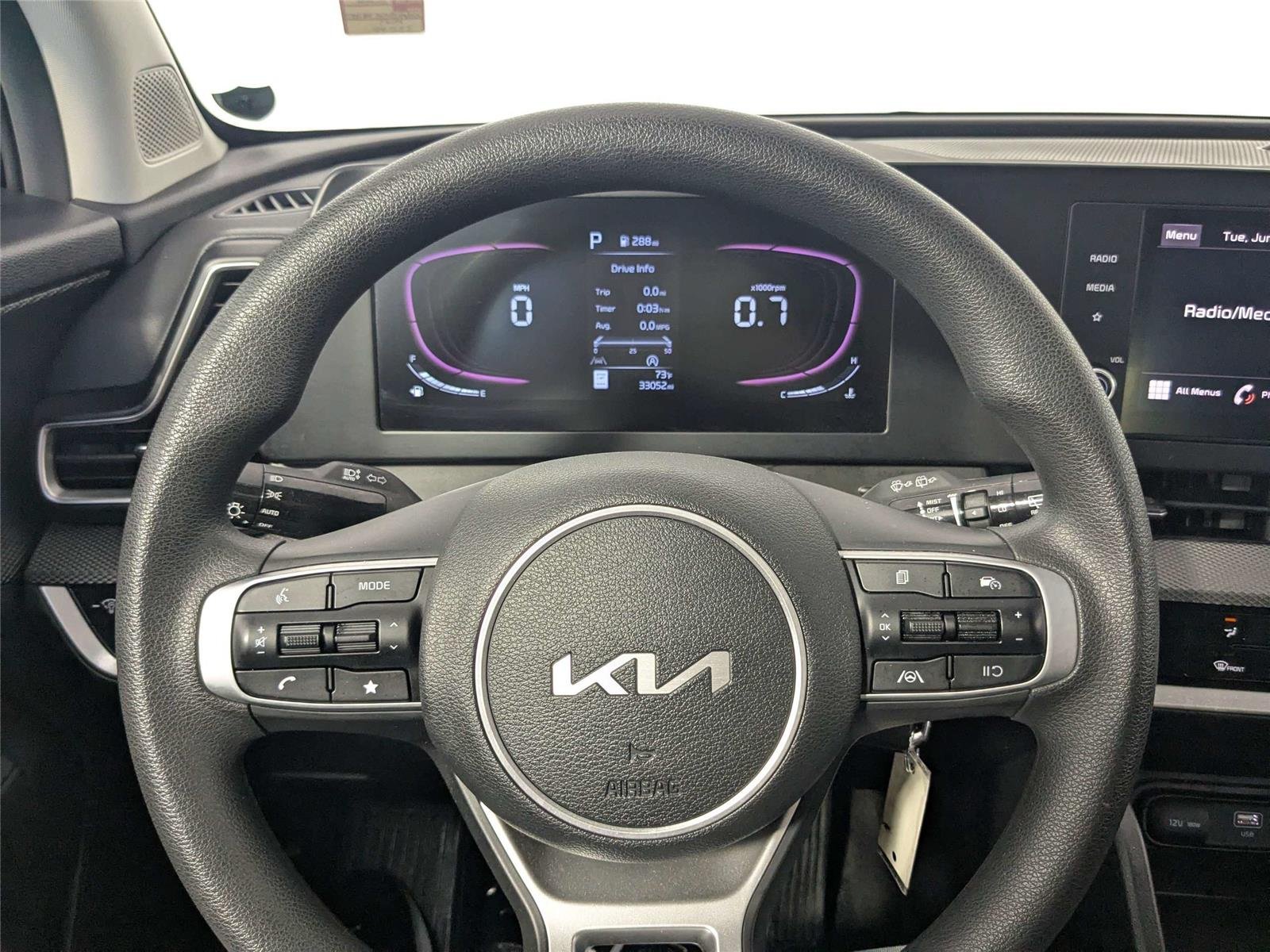 Used 2024 Fusion Black Kia LX image 16