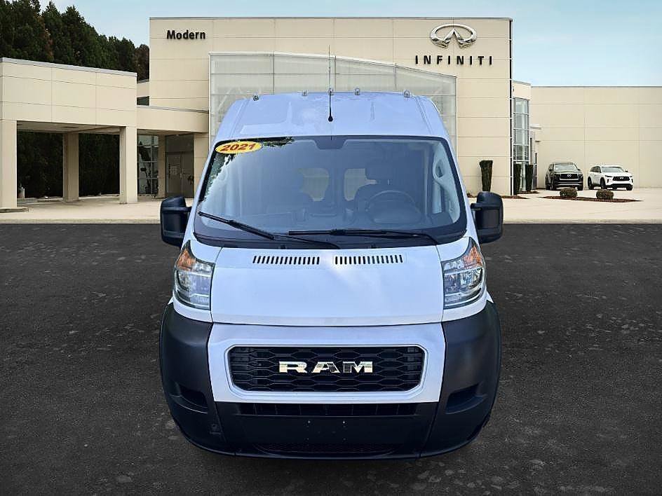 Used 2021 Bright White Clearcoat Ram High Roof image 2