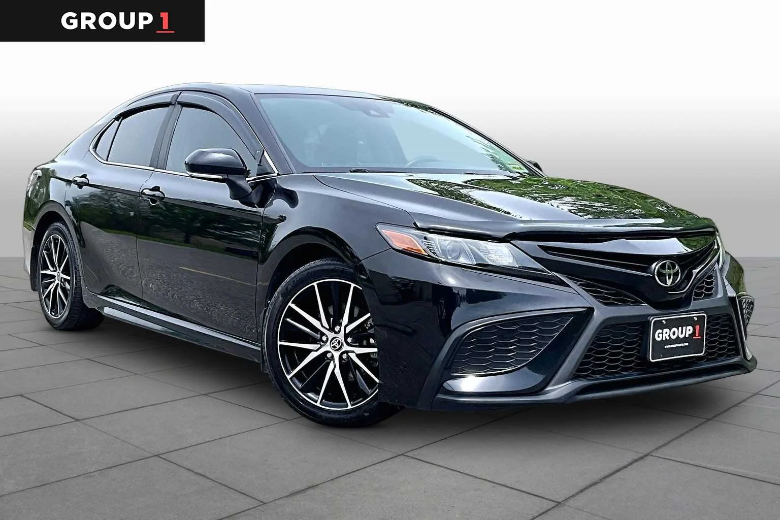 Certified Used 2023 Midnight Black Metallic Toyota SE image 3