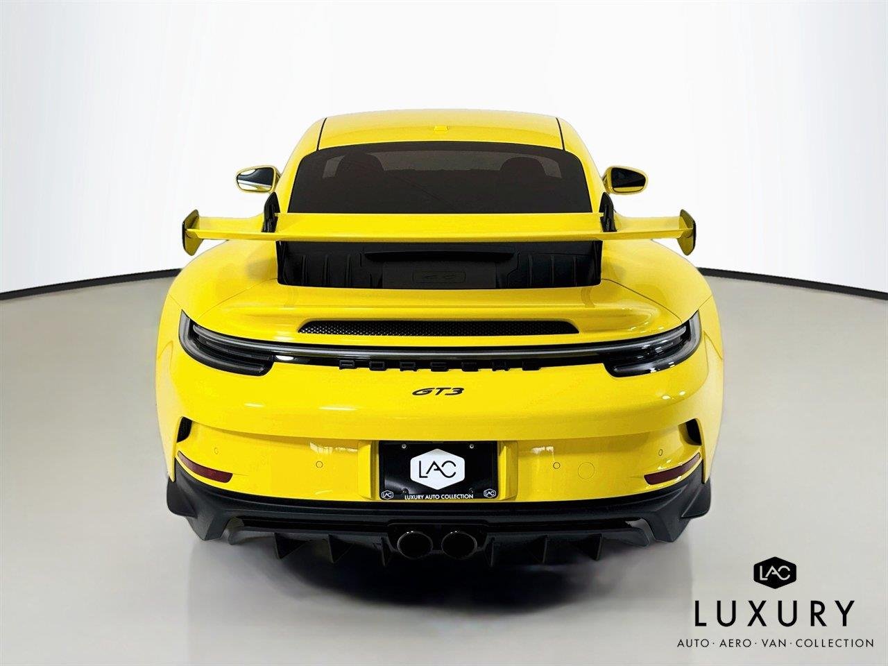 Used 2022 Racing Yellow Porsche GT3 | PCCB | PDLS+ | Matte Carbon Trim | Exclusive Design Taillights image 6