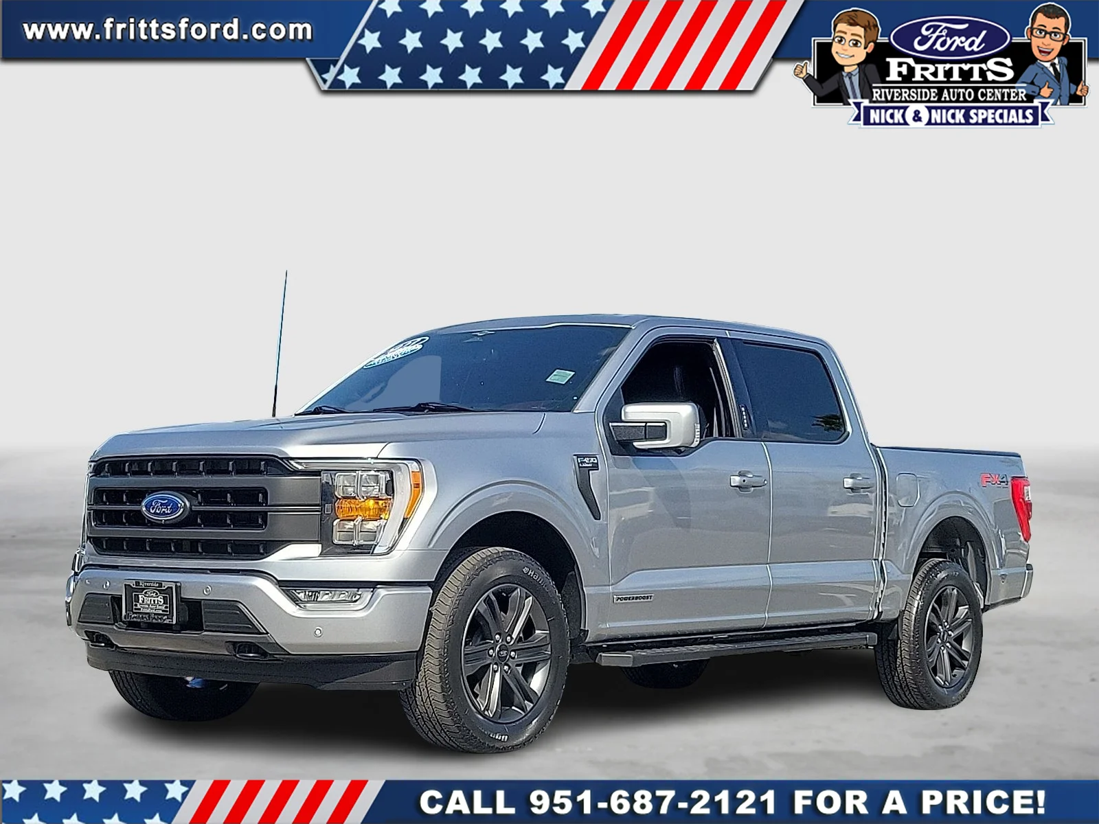 Certified Used 2023 Silver Metallic Ford LARIAT image 1