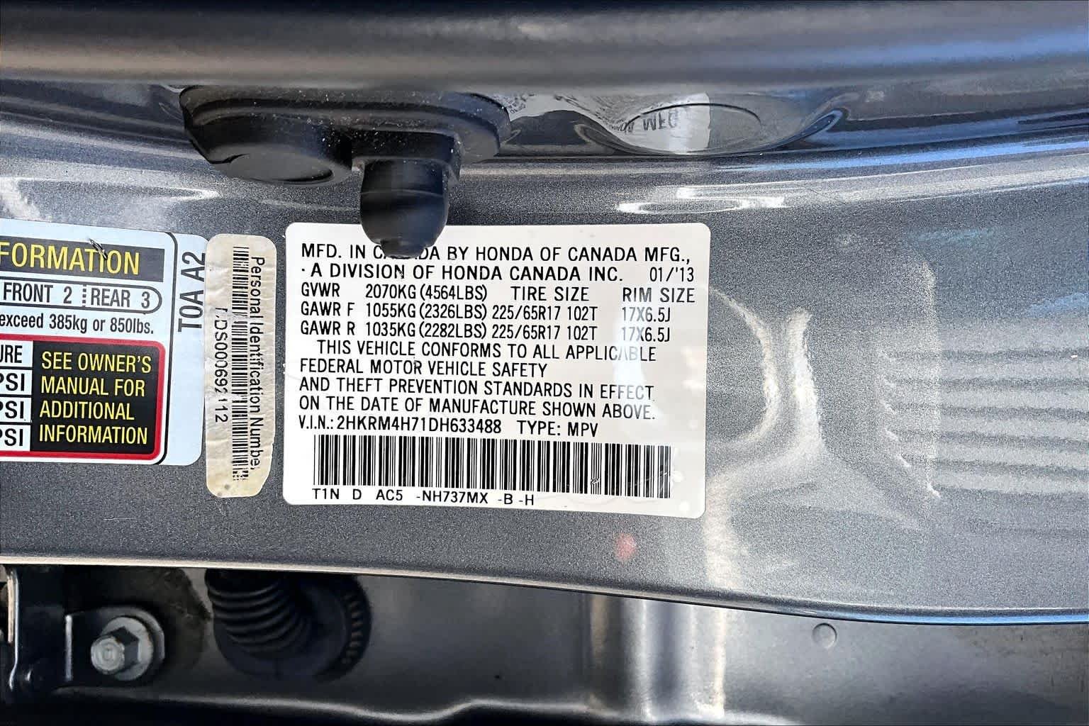 Used 2013 Urban Titanium Metallic Honda EX-L image 36