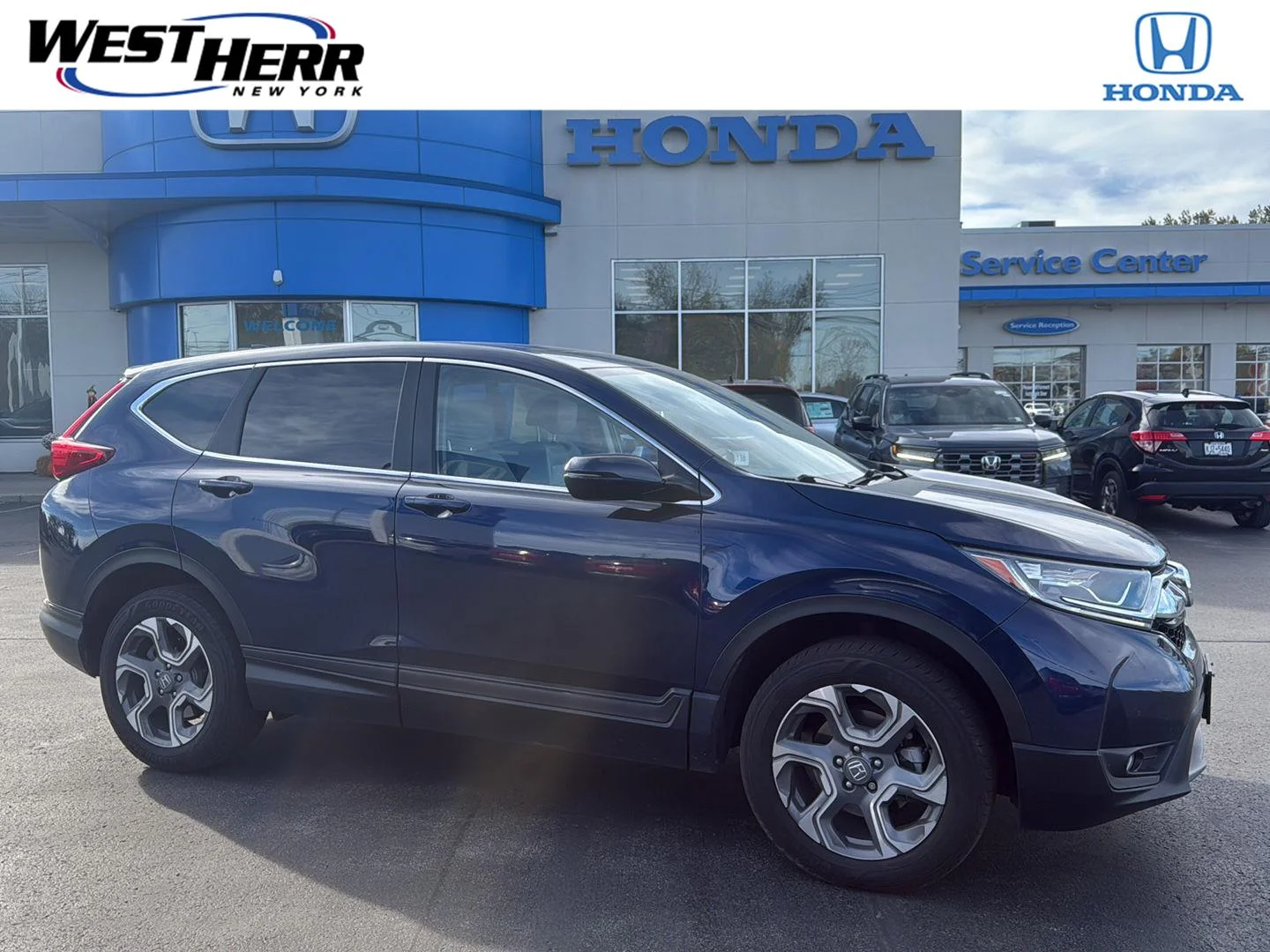 Used 2019 Obsidian Blue Pearl Honda EX-L image 1