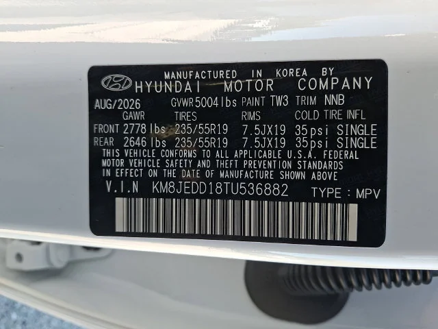 New 2026 White Hyundai Limited image 16