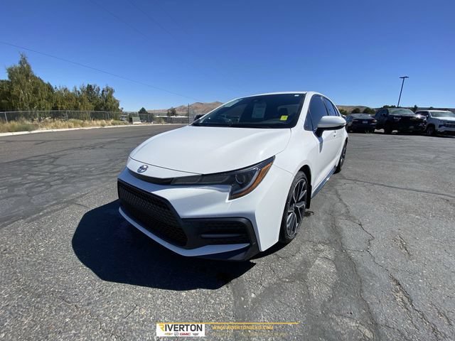 Used 2021 White Toyota SE image 1