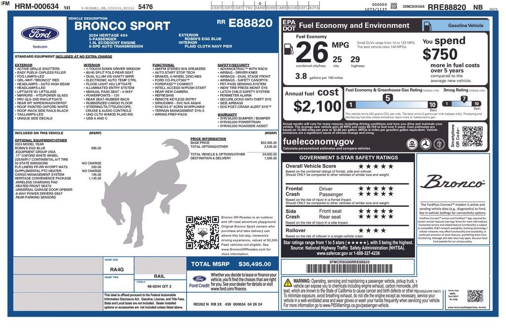 Used 2024 Blue Ford Heritage image 6
