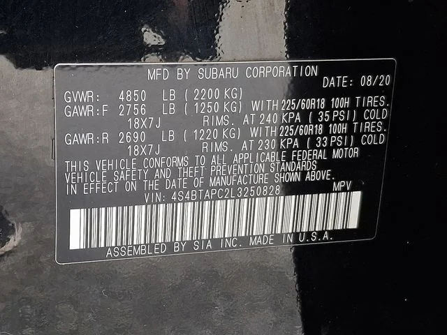 Used 2020 Black Subaru Touring image 31