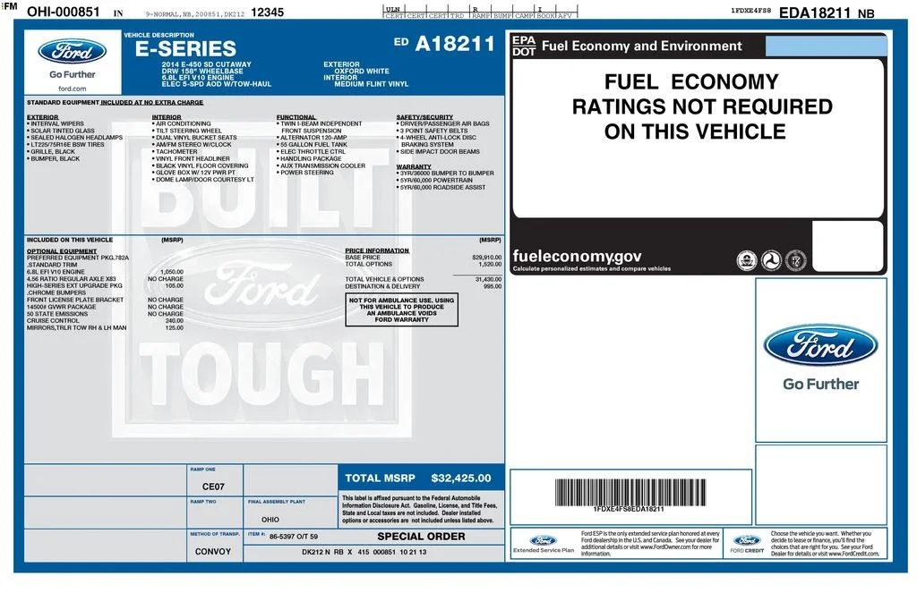 Used 2014 Oxford White Ford Base image 8