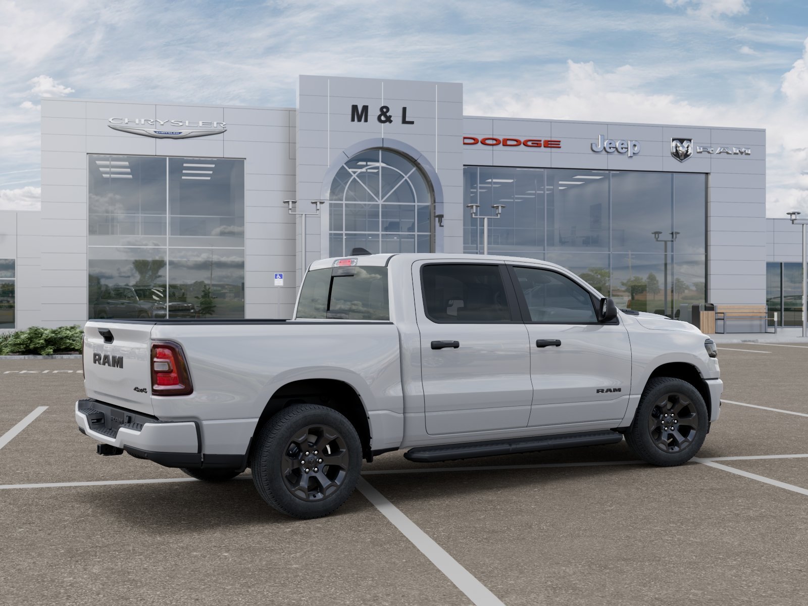 New 2026 Bright White Clearcoat RAM Express Crew Cab 4x4 5