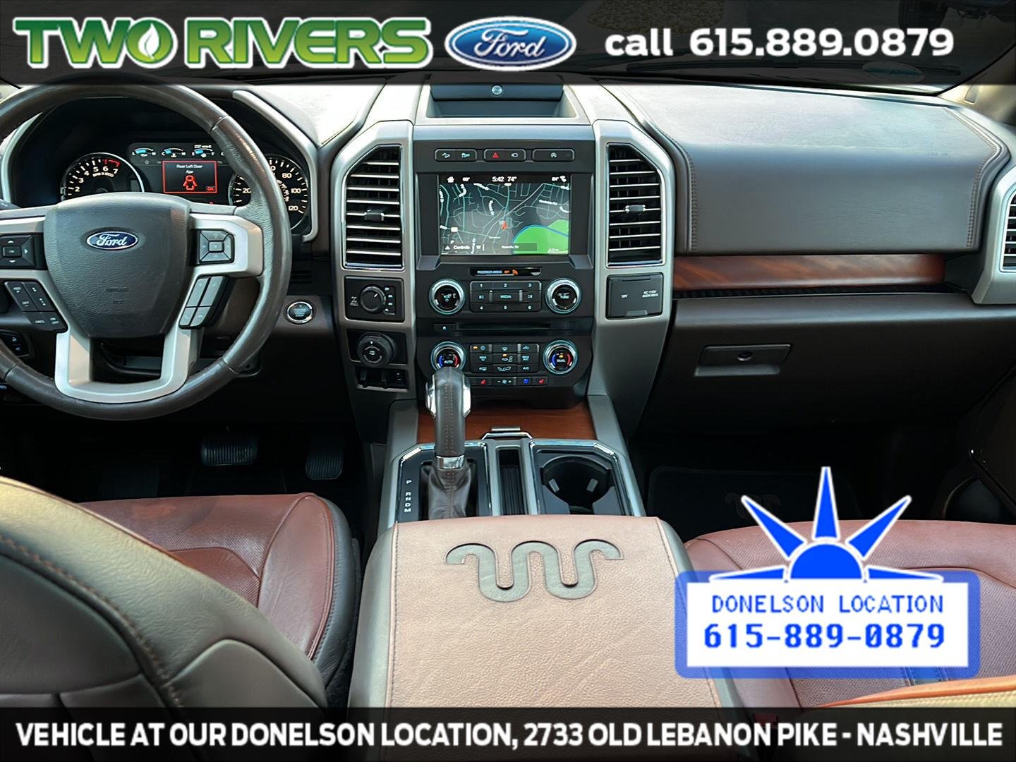 Used 2018 White Gold/Stone Gray Ford King Ranch image 42