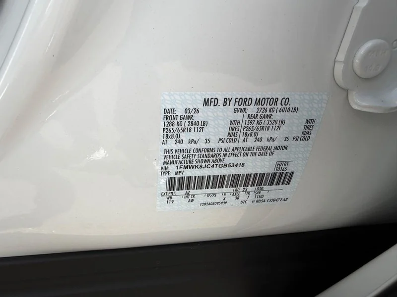 New 2026 Star White Metallic Tri-Coat Ford Tremor® image 26