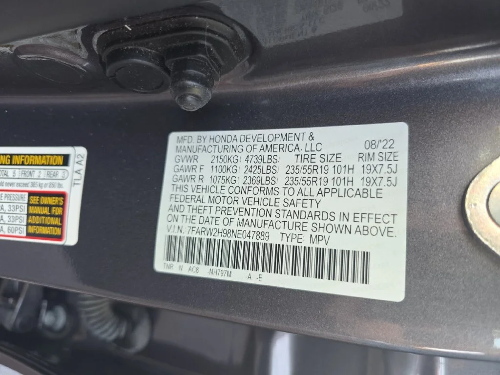Certified Used 2022 Gray Honda Touring image 26