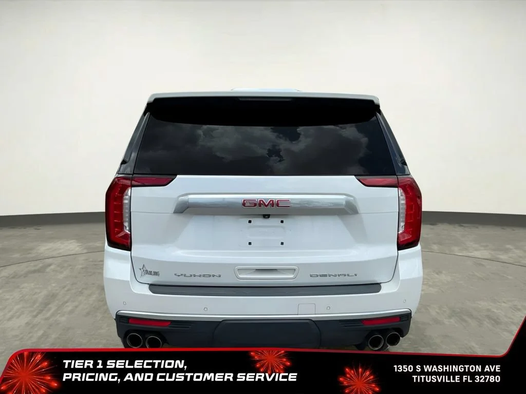 Used 2021 WHITE FROST TRICOAT GMC Denali image 8