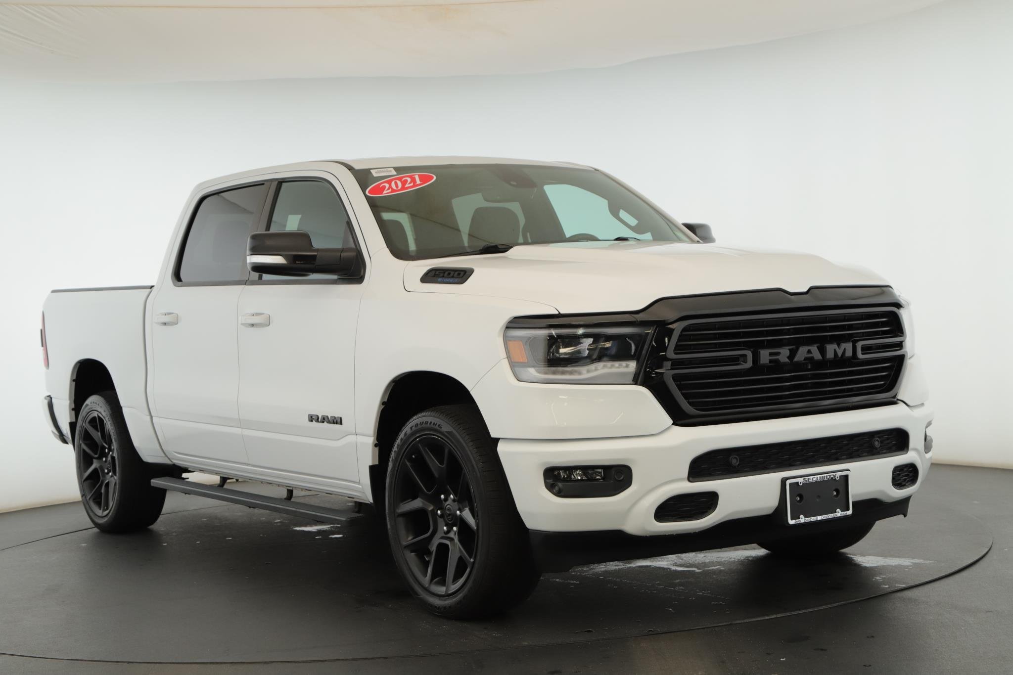 Used 2021 Bright White Clearcoat Ram Big Horn 4x4 Crew Cab 5