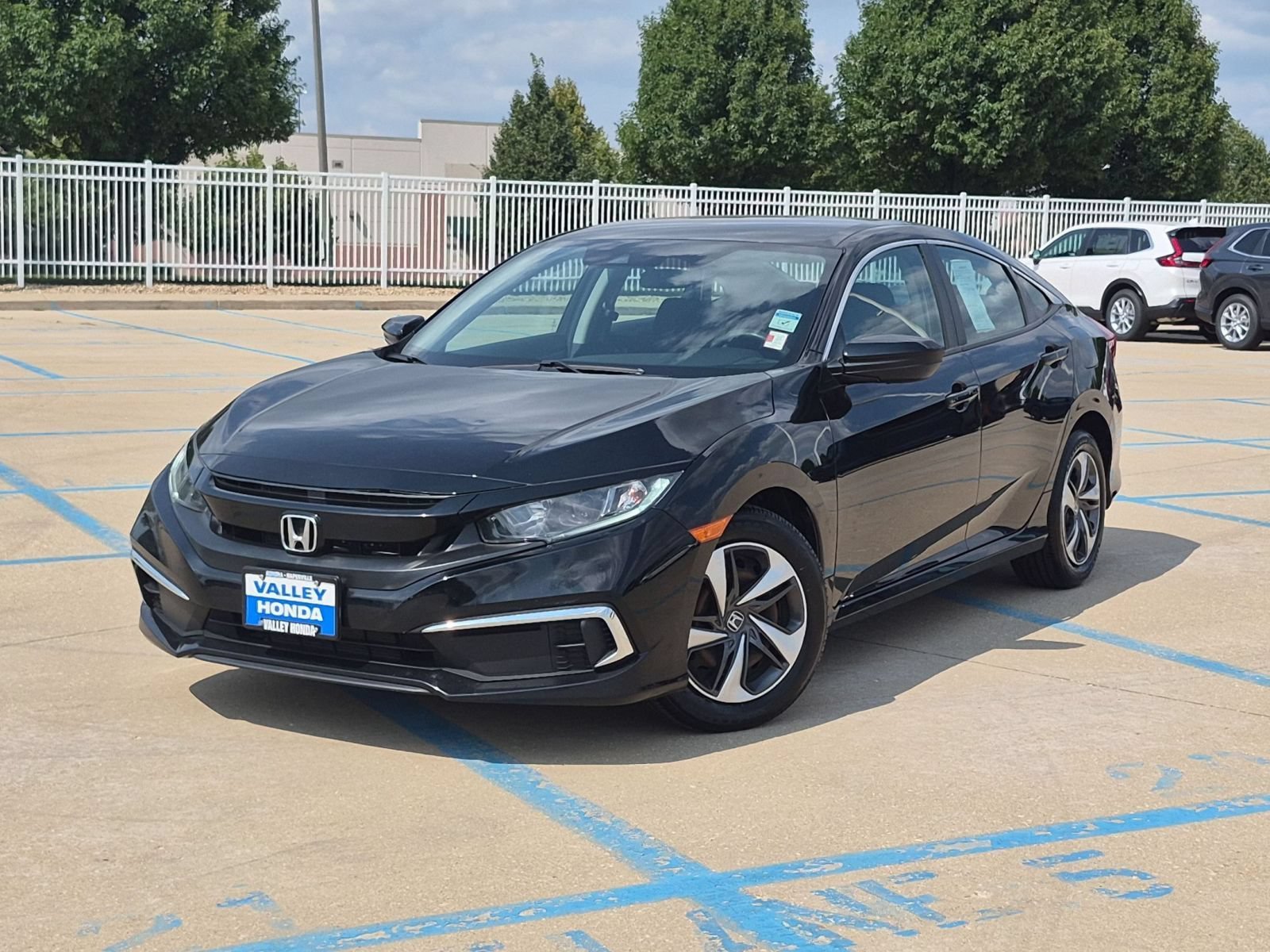 Used 2019 Crystal Black Pearl Honda LX Sedan image 2