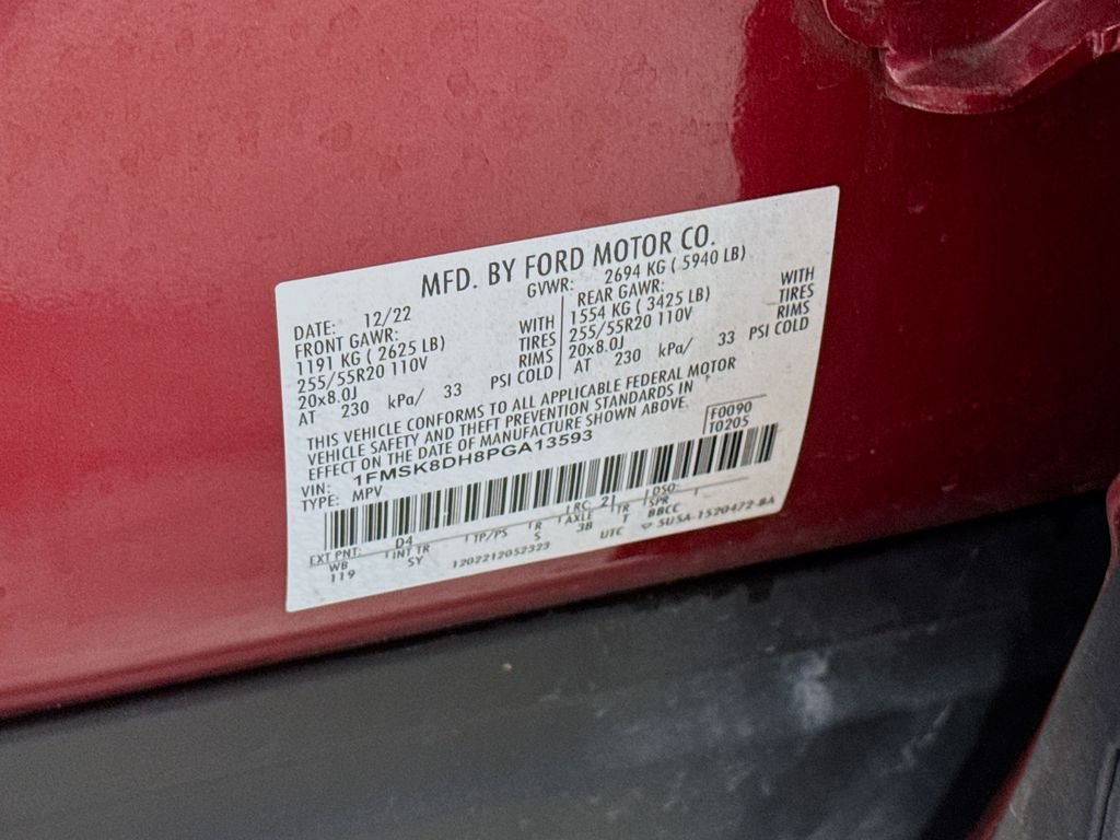 Used 2023 Rapid Red Metallic Tinted Clearcoat Ford XLT image 34