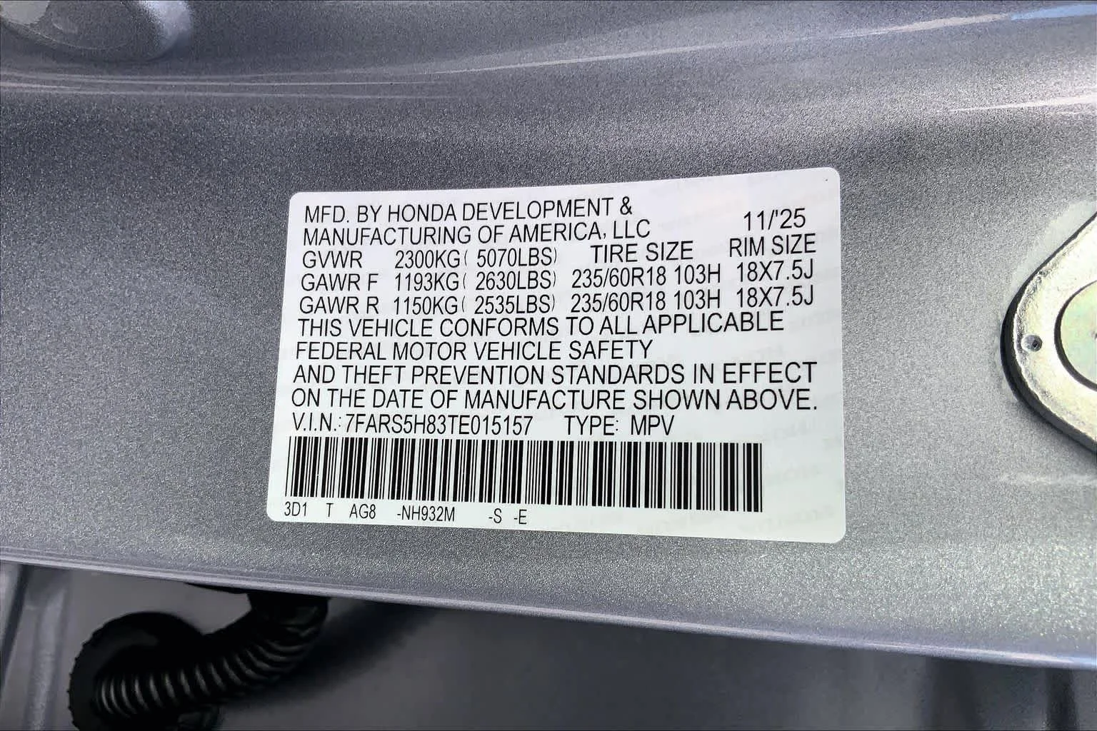 New 2026 Solar Silver Metallic Honda 2WD Sport-L Hybrid image 18