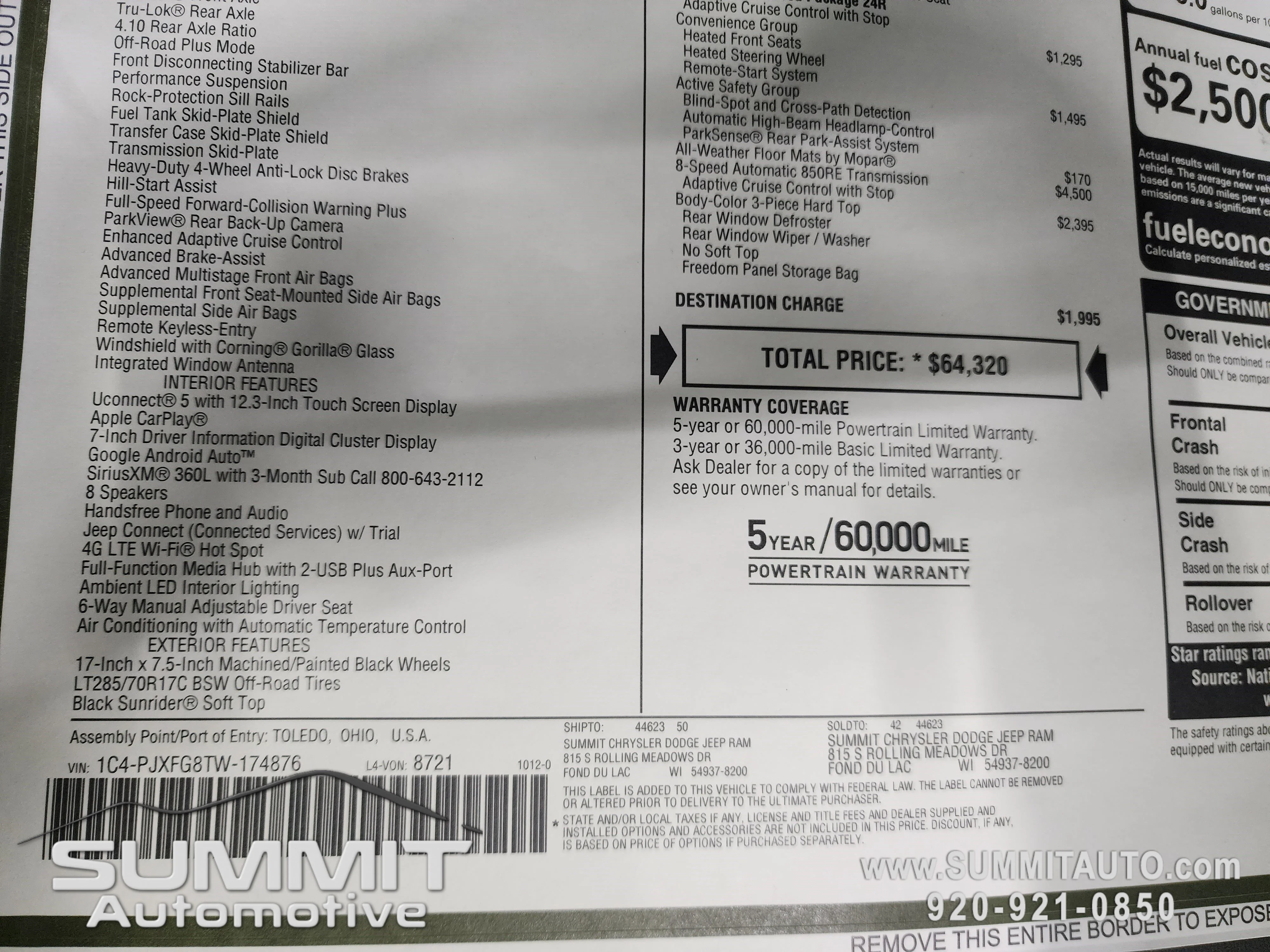 New 2026 Mojito Clear-Coat Exterior Paint Jeep Rubicon image 11