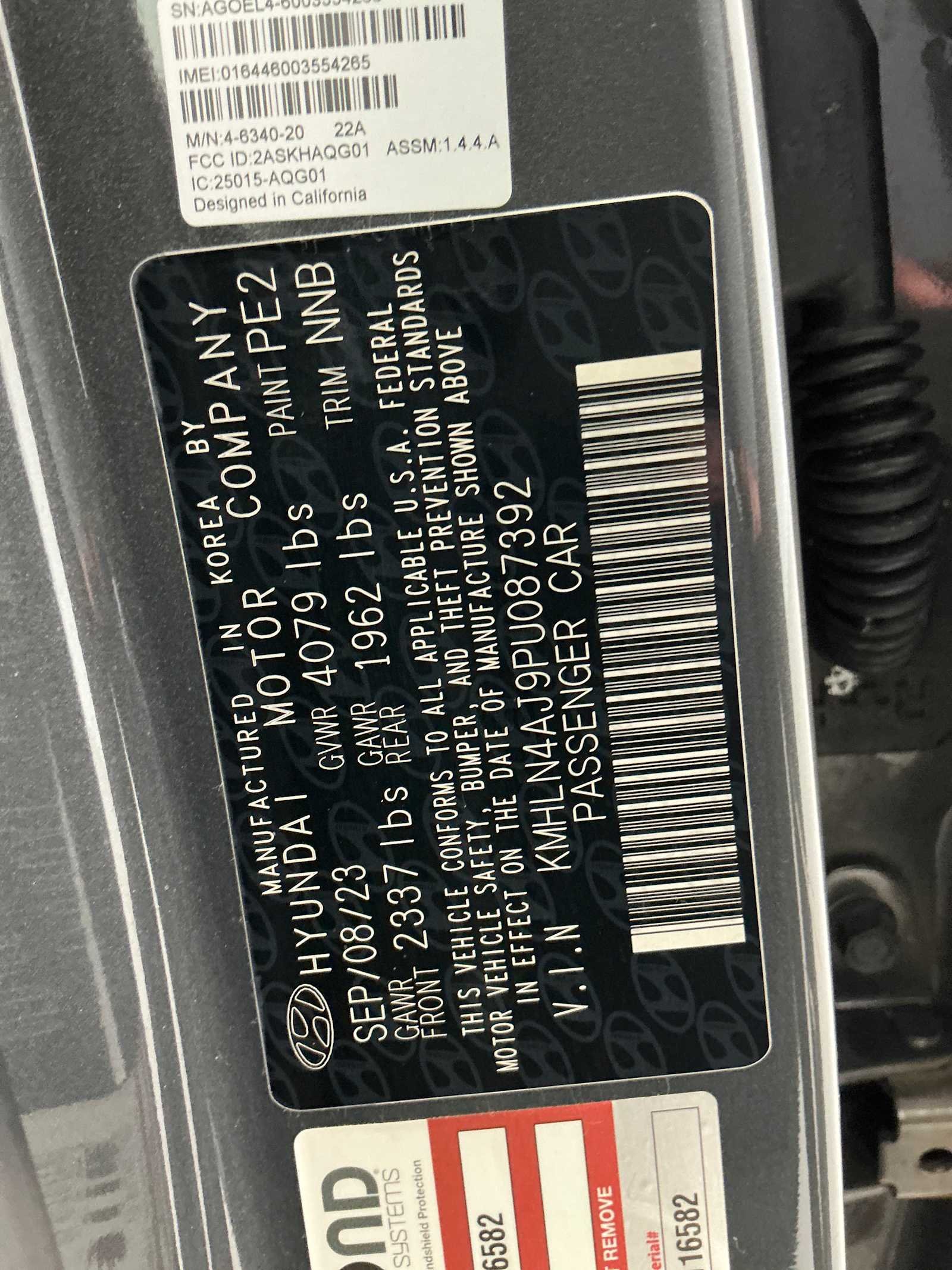 Used 2023 Ecotronic Gray Hyundai Limited image 26