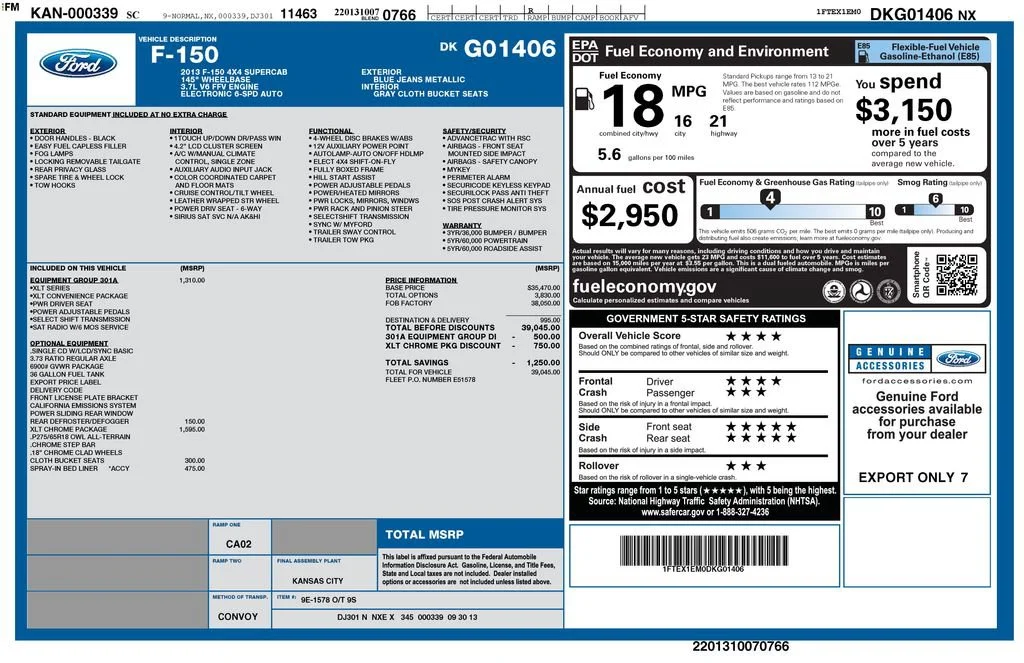 Used 2013 Blue Jeans Metall Ford XL image 36